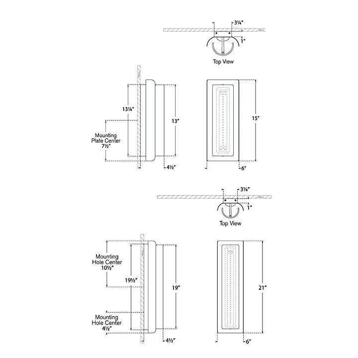 Visual Comfort Signature Penumbra Tall Wall Sconce