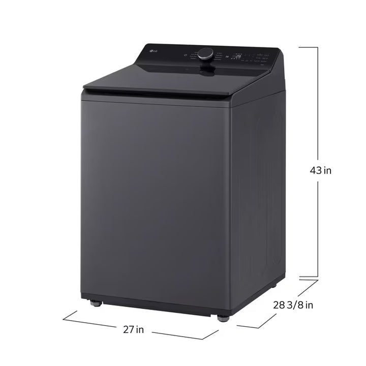 LG Appliances 5.5 cu. ft. Mega Capacity Smart Top Load Washer with Impeller EasyUnload™ & AI Sensing
