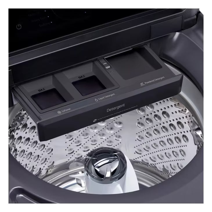 LG Appliances 5.3 cu. ft. Mega Capacity Smart Top Load Washer with 4-Way® Agitator EasyUnload™ & AI Sensing