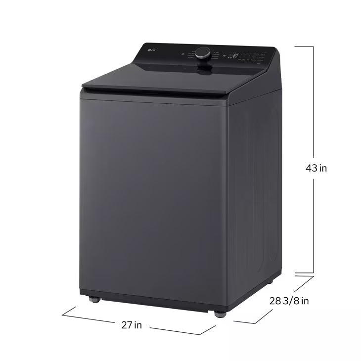 LG Appliances 5.3 cu. ft. Mega Capacity Smart Top Load Washer with 4-Way® Agitator EasyUnload™ & AI Sensing