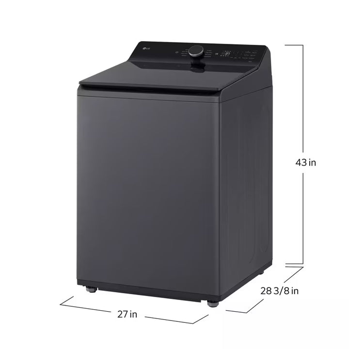 LG Appliances 5.3 cu. ft. Mega Capacity Smart Top Load Washer with 4-Way® Agitator EasyUnload™ & AI Sensing