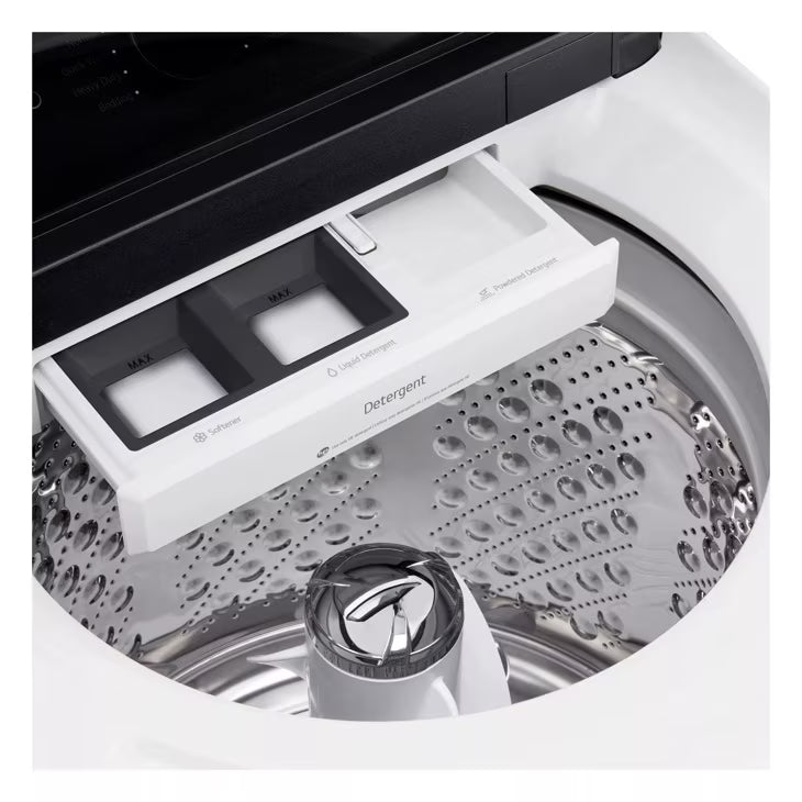 LG Appliances 5.3 cu. ft. Mega Capacity Smart Top Load Washer with 4-Way® Agitator EasyUnload™ & AI Sensing