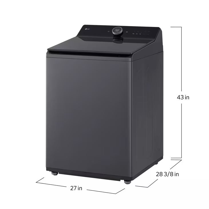 LG Appliances 5.5 cu.ft. Mega Capacity Top Load Washer with TurboWash Washer with Steam ezDipense Wi-Fi Connectivity