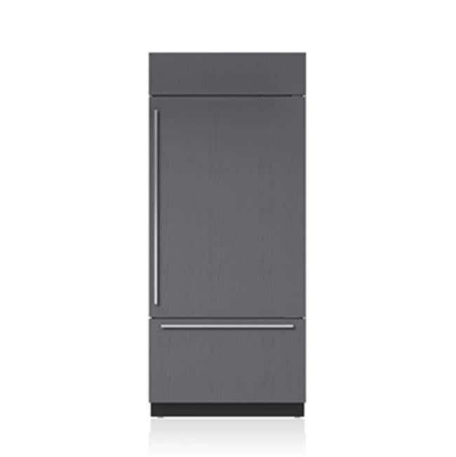 Sub-Zero Refrigerator, 36" Built-in Over-under Internal Dispenser Overlay