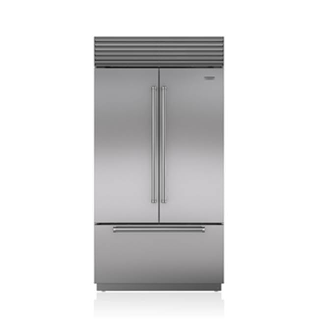 Sub-Zero Refrigerator, 42" Built-in French Door Internal Dispenser Stainless Steel