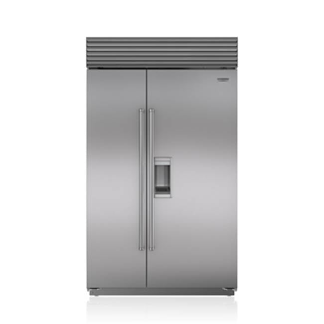 Sub-Zero 48" Built-in Refrigerator Side-by-side With External Ice &  Water Dispenser