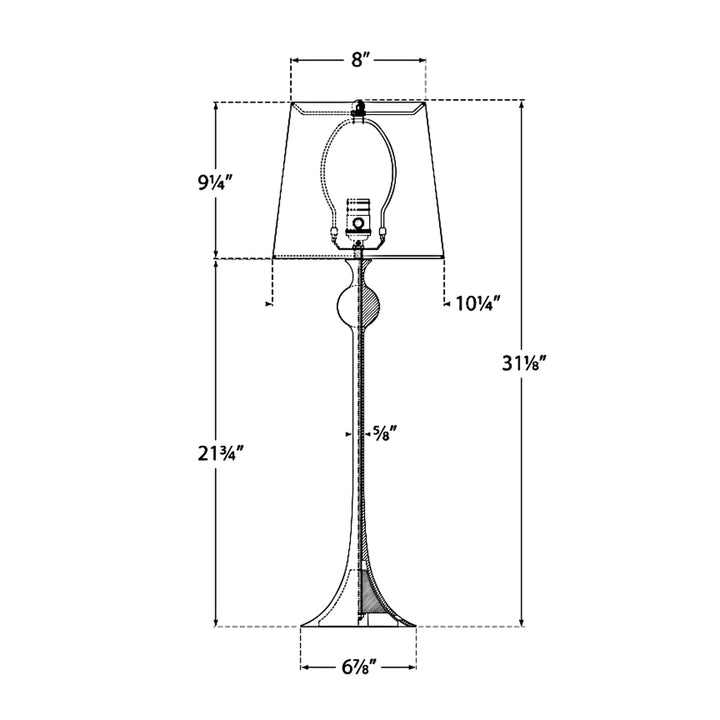 Visual Comfort Signature Dover Slim Table Lamp