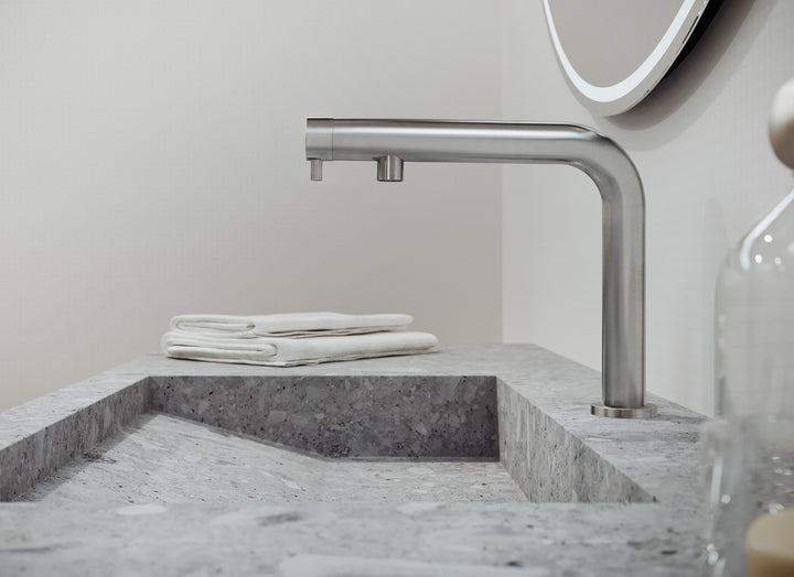 MGS Bagno Minimal N Single hole Stainless Steel Basin Faucet