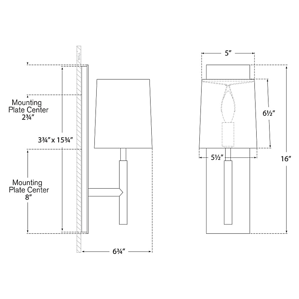 Visual Comfort Signature Clarion Wall Sconce