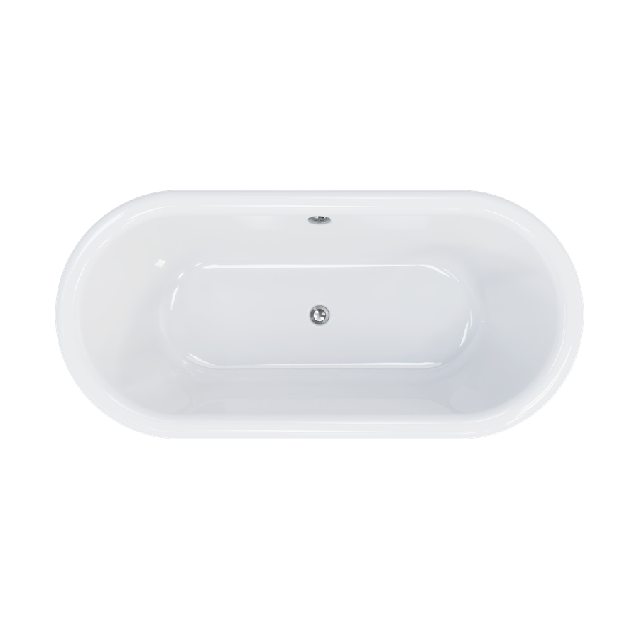 Crosswater London Belgravia Bathtub With Pedestal Clearstone White Semi-Gloss