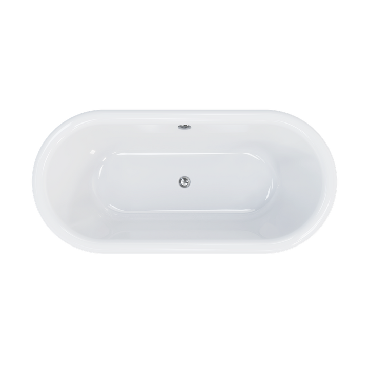 Crosswater London Belgravia Bathtub With Pedestal Clearstone White Semi-Gloss