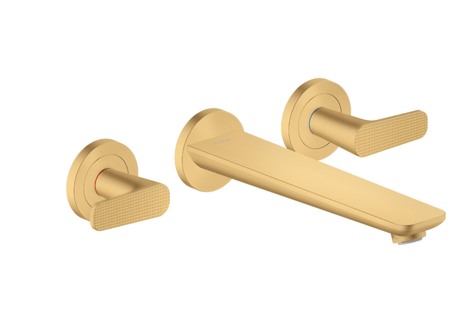 AXOR Citterio C 3-Hole Wall-Mounted Tub Filler Cubic Cut