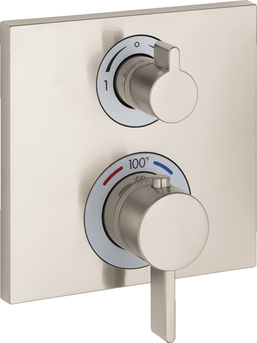Hansgrohe Ecostat Square Thermostatic Trim with Volume Control and Diverter