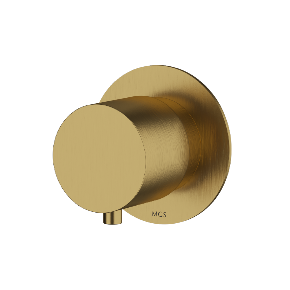 MGS Bagno Minimal Stainless Steel Three way Diverter with Volume Control