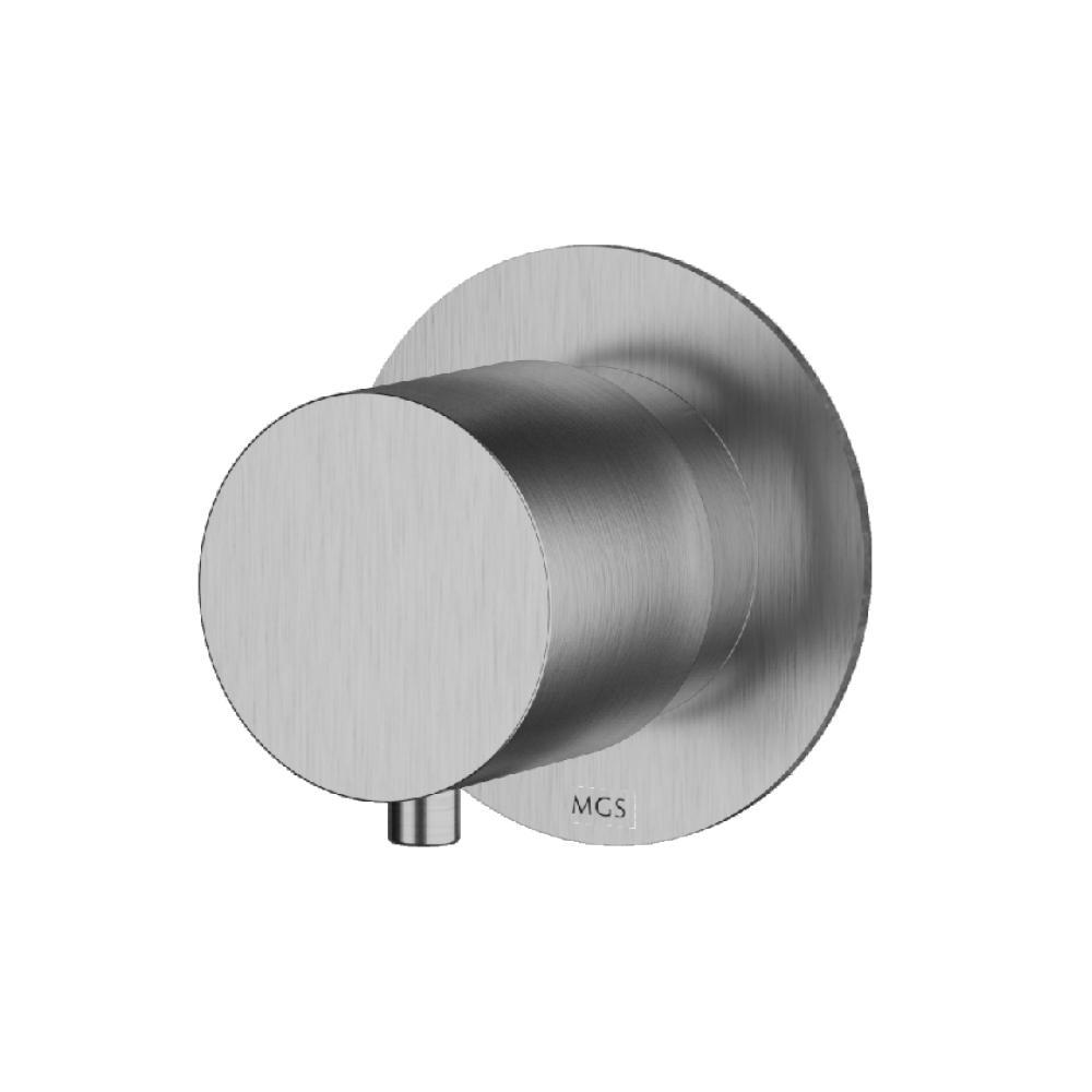 MGS Bagno Minimal Stainless Steel Three way Diverter with Volume Control