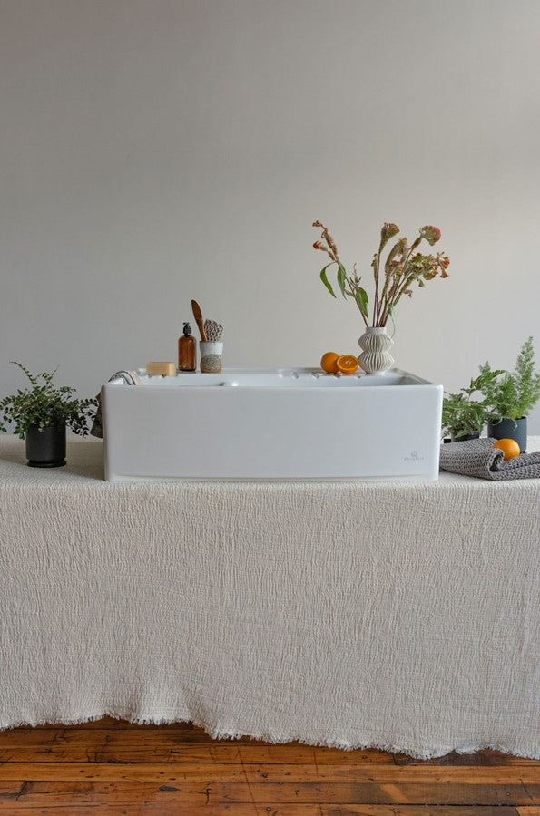 Crosswater London 35" Trouville Double-Bowl Fireclay Sink