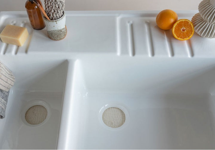 Crosswater London 35" Trouville Double-Bowl Fireclay Sink