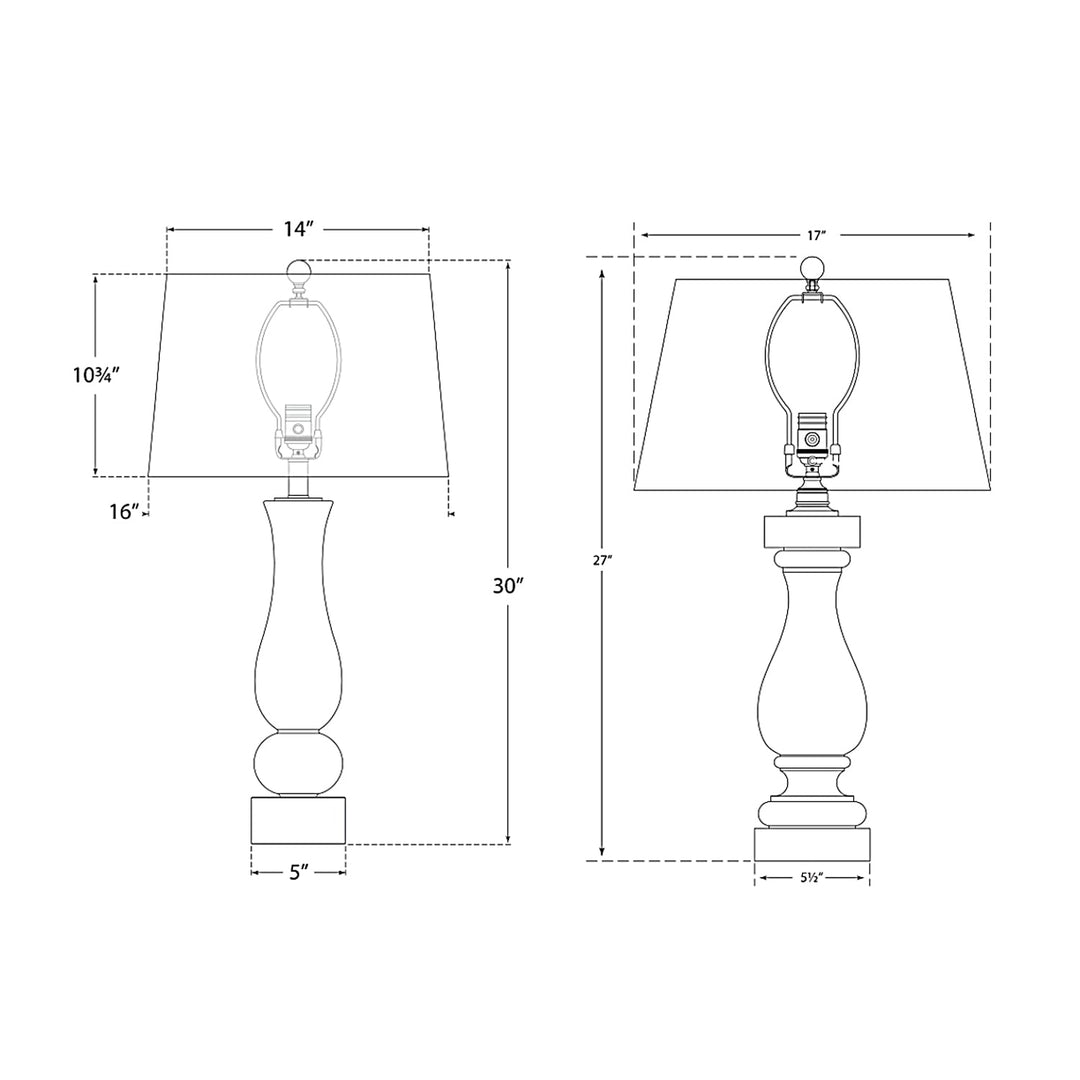 Visual Comfort Signature Balustrade Table Lamp