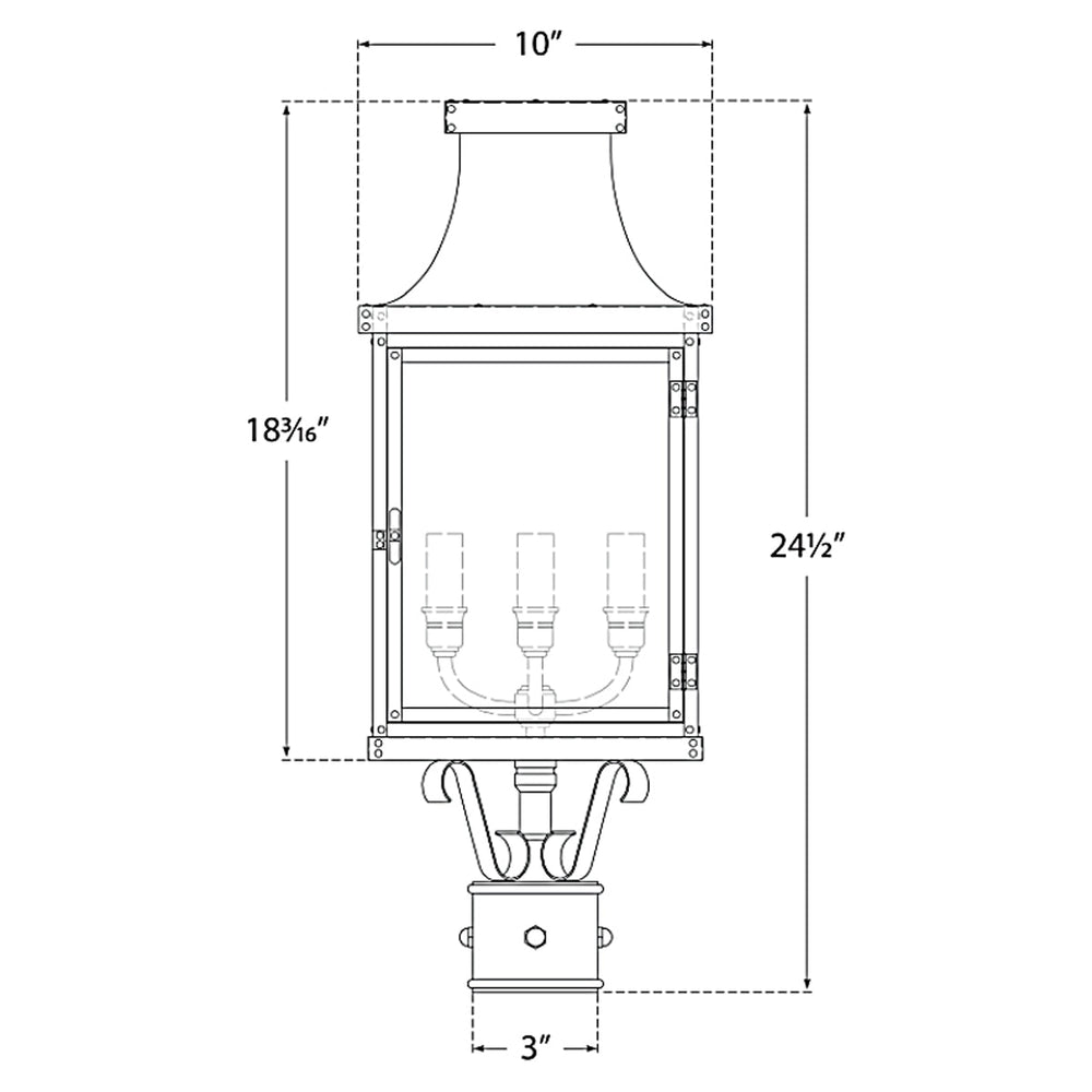 Visual Comfort Signature Bedford Outdoor Post Light