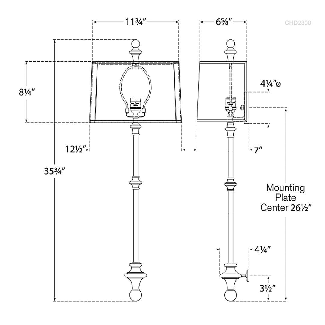 Visual Comfort Signature Cawdor Wall Sconce