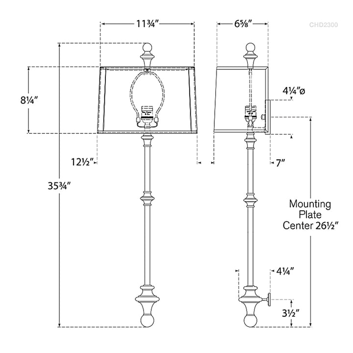 Visual Comfort Signature Cawdor Wall Sconce