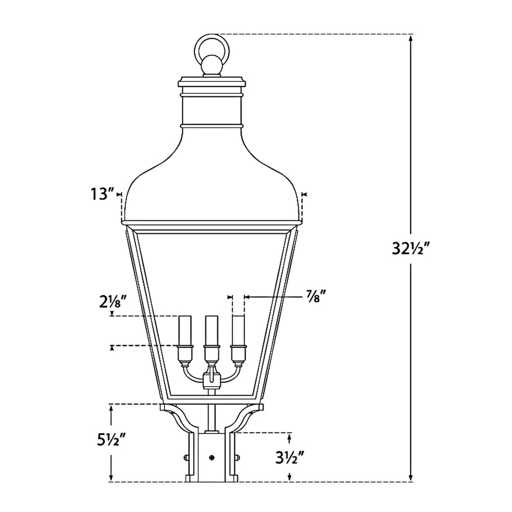 Visual Comfort Signature Fremont Outdoor Post Light