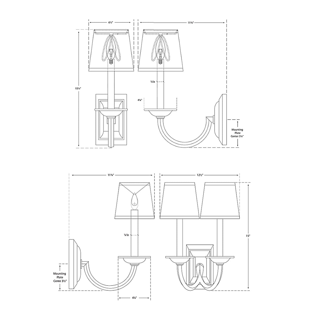 Visual Comfort Signature Flemish Wall Sconce