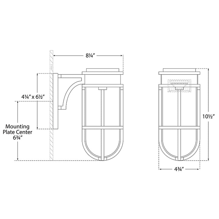 Visual Comfort Signature Gracie Bracket Outdoor Wall Sconce