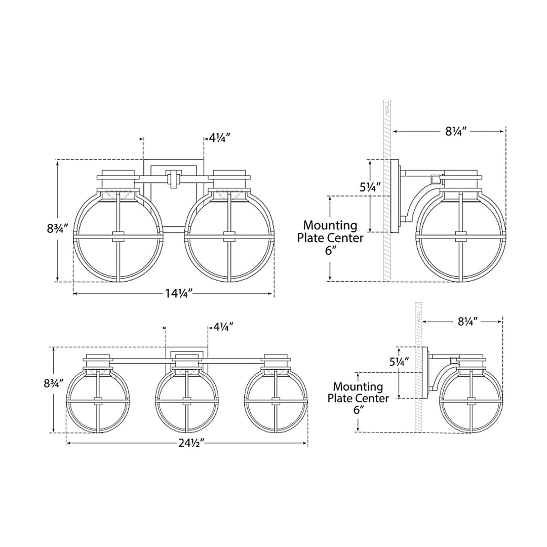 Visual Comfort Signature Gracie Bathroom Vanity Light