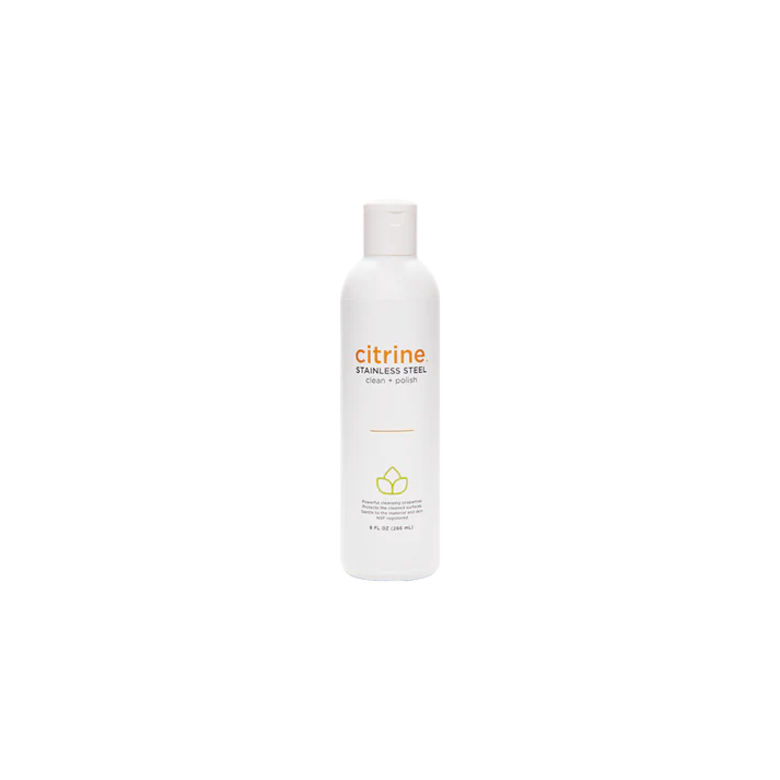 The Galley citrine Stainless Steel Clean + Polish 9 oz. Individual Bottle