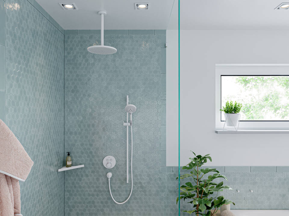 Hansgrohe ShowerSelect S Thermostatic Trim for 2 Functions Round
