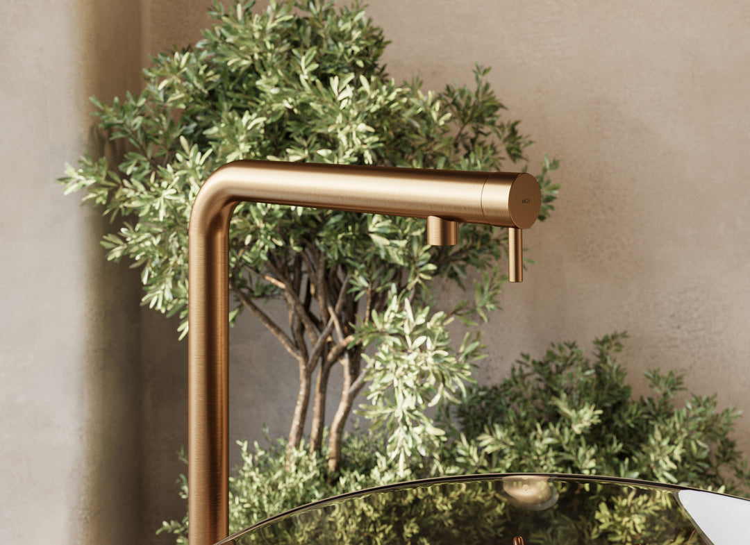 MGS Bagno Minimal FN Stainless Steel Floor mount Basin Faucet