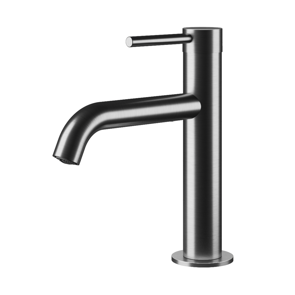 MGS Bagno Minimal Single hole Stainless Steel Basin Faucet
