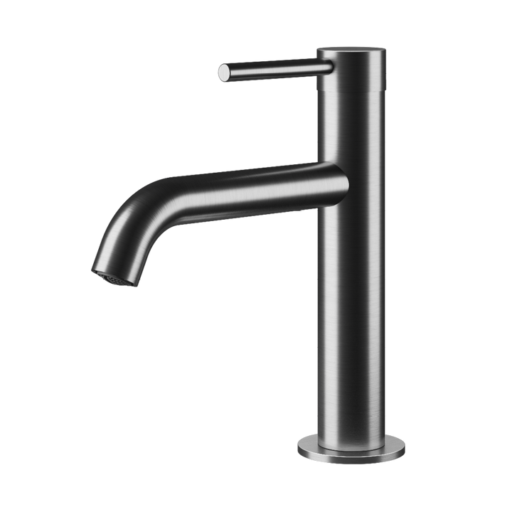 MGS Bagno Minimal Single hole Stainless Steel Basin Faucet