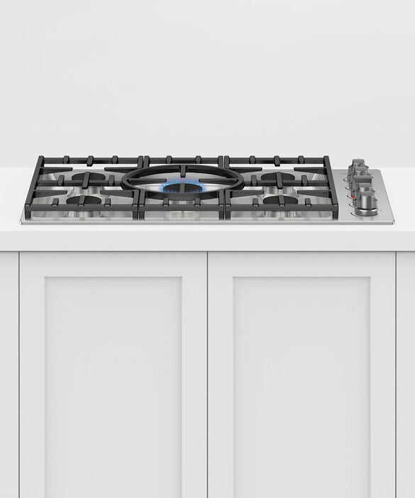 Fisher & Paykel 36" Drop-in Cooktop 5 Burner with Halo Dials