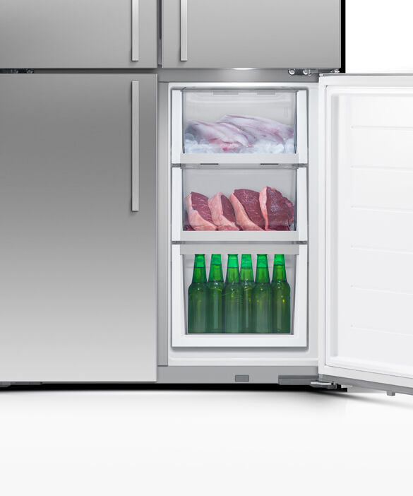 Fisher & Paykel 36" Quad Door Refrigerator Freezer Stainless Steel