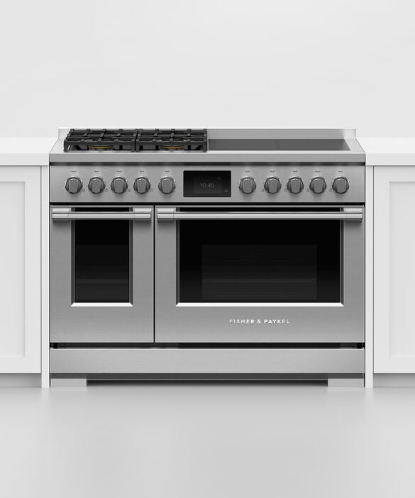 Fisher & Paykel 48" Range 4 Zone Induction with SmartZone 4 Burner Gas Natural Gas