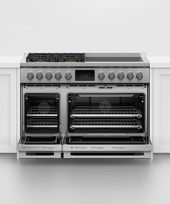 Fisher & Paykel 48" Range 4 Zone Induction with SmartZone 4 Burner Gas Natural Gas