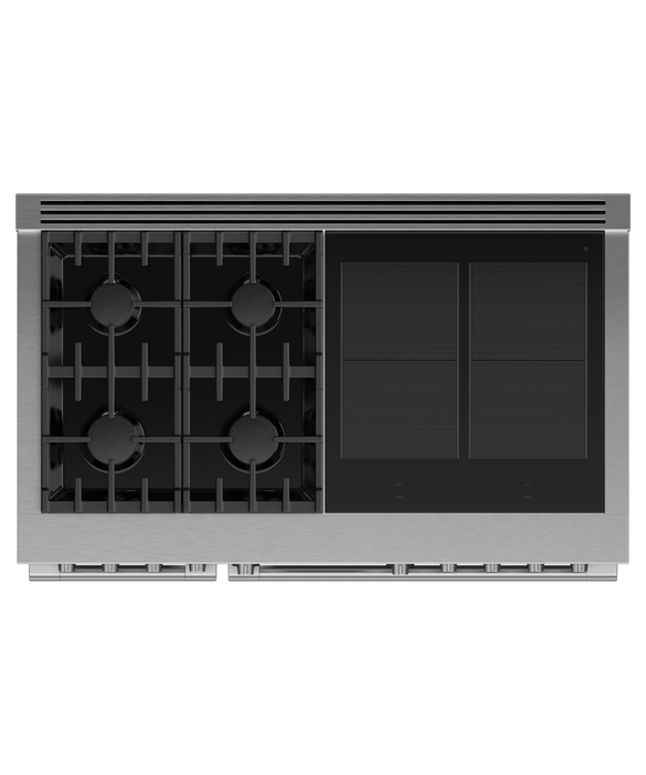Fisher & Paykel 48" Range 4 Zone Induction with SmartZone 4 Burner Gas Natural Gas