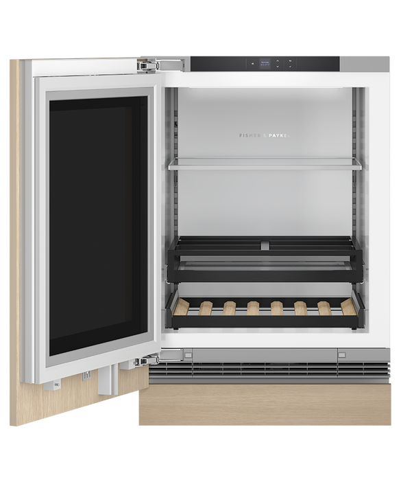 Fisher & Paykel 24" Undercounter Beverage Refrigerator Panel Ready Glass Door