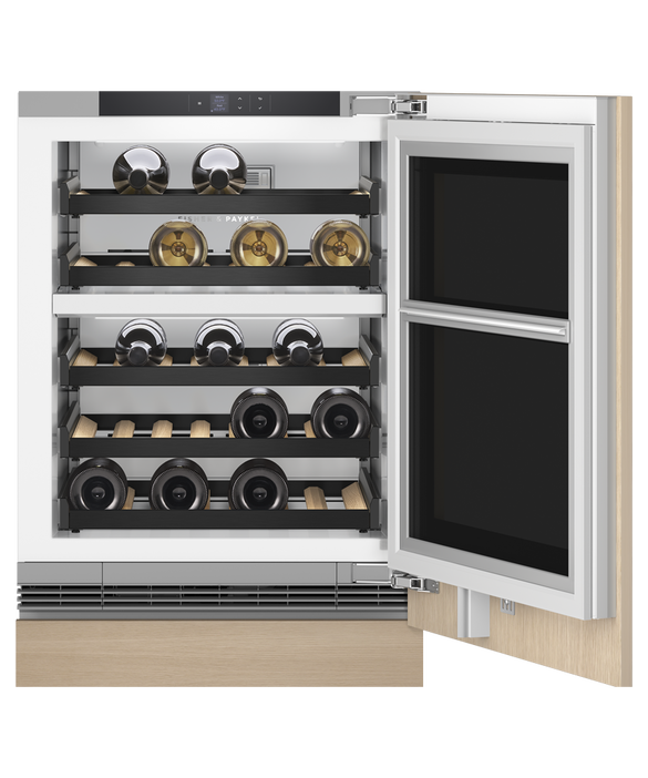 Fisher & Paykel 24" Undercounter Wine Cellar Dual Zones Panel Ready Glass Door