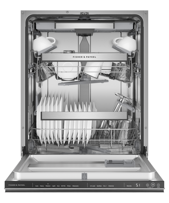 Fisher & Paykel Stainless Steel Series 9 Contemporary Tall Built-in Dishwasher