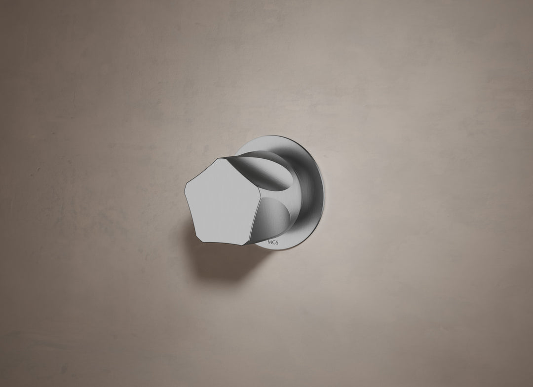 MGS Bagno Penta Stainless Steel Thermostatic Trim with Three way Diverter and Volume Control