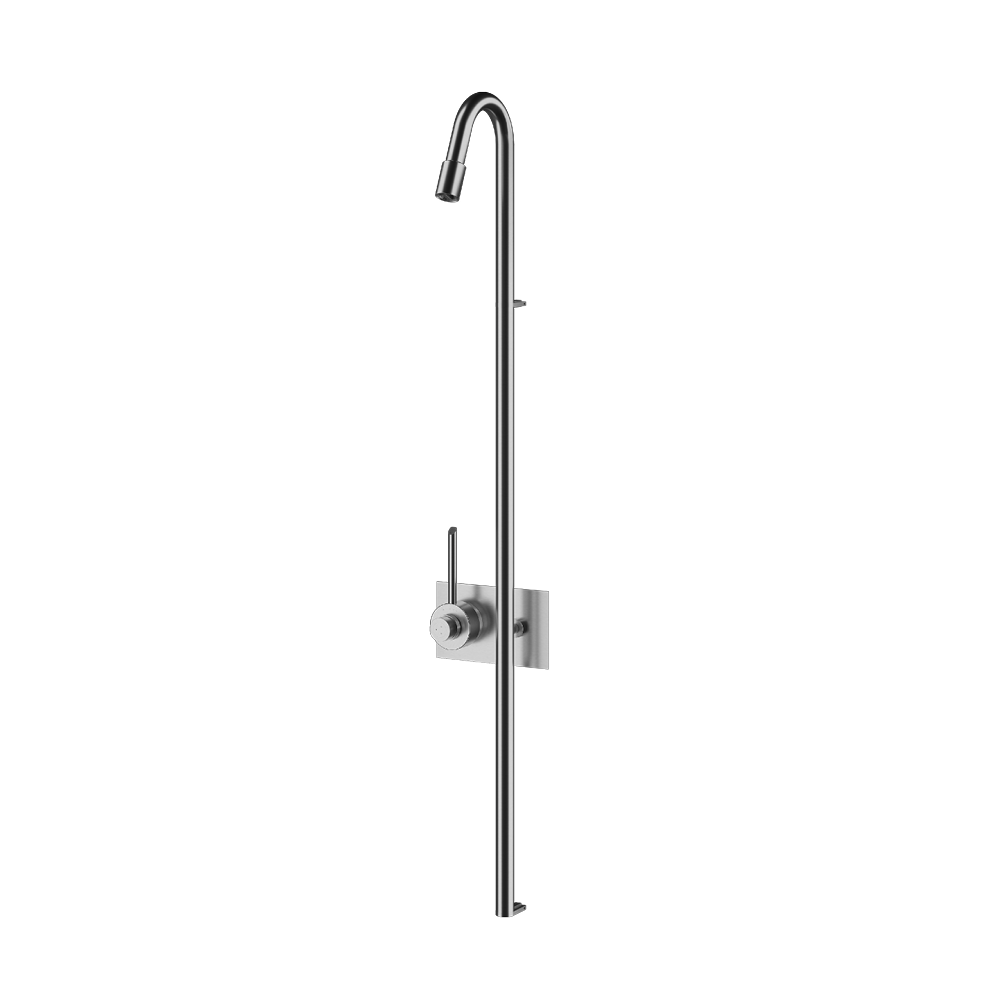 MGS Bagno Outdoor Stainless Steel Wall mount Thermostatic Shower