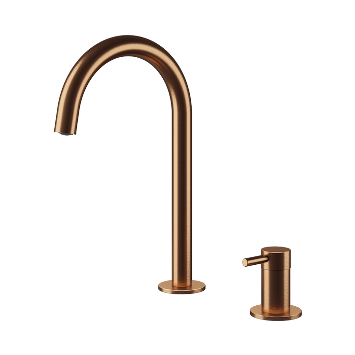 MGS Bagno Minimal Two hole Stainless Steel Basin Faucet