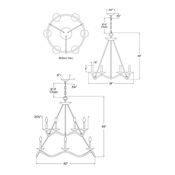 Visual Comfort Signature Choros Chandelier