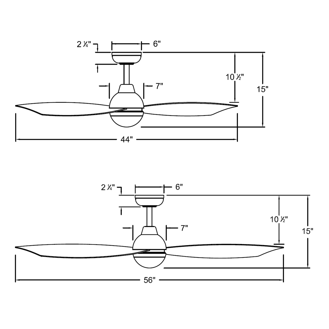 Hinkley Una Smart Ceiling Fan with Light (view 2)