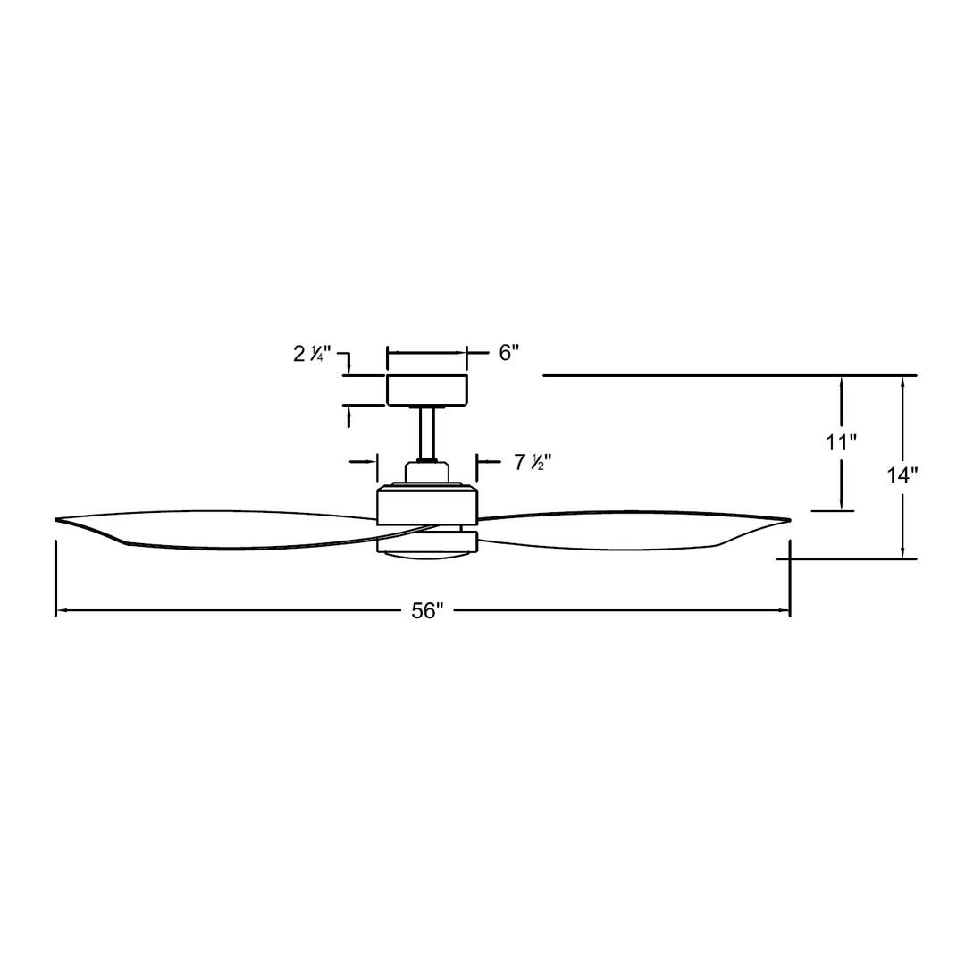 Hinkley Iver Dual Mount Smart Ceiling Fan with Light (view 2)