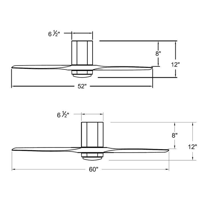 Hinkley Facet Dual Mount Smart Ceiling Fan with Light (view 6)