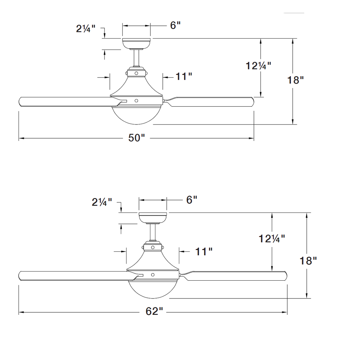 Hinkley Oliver Smart Ceiling Fan with Light